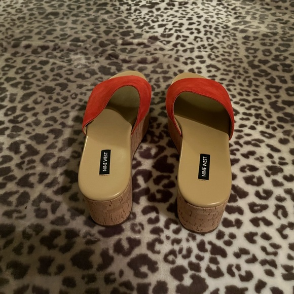 Nine West red slides excellent condition - Picture 4 of 7